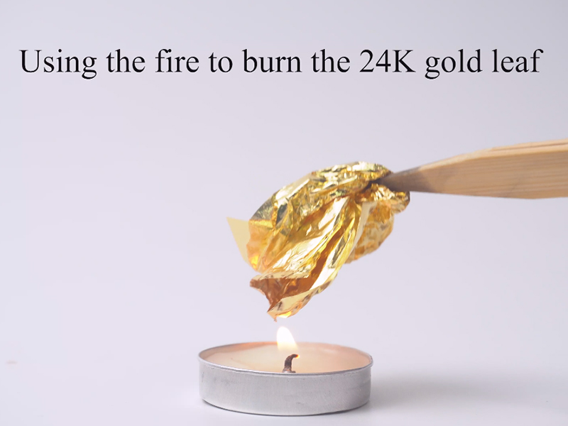 разница между 24K чистое сусальное золото и имитация сусального золота